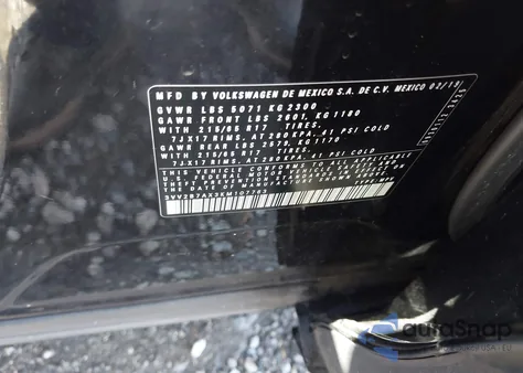 2019 Volkswagen Tiguan 2.0T Se/2.0T Sel/2.0T Sel R-Line/2.0T Sel R-Line Black from USA, damaged, VIN 3VV2B7AX3KM107763